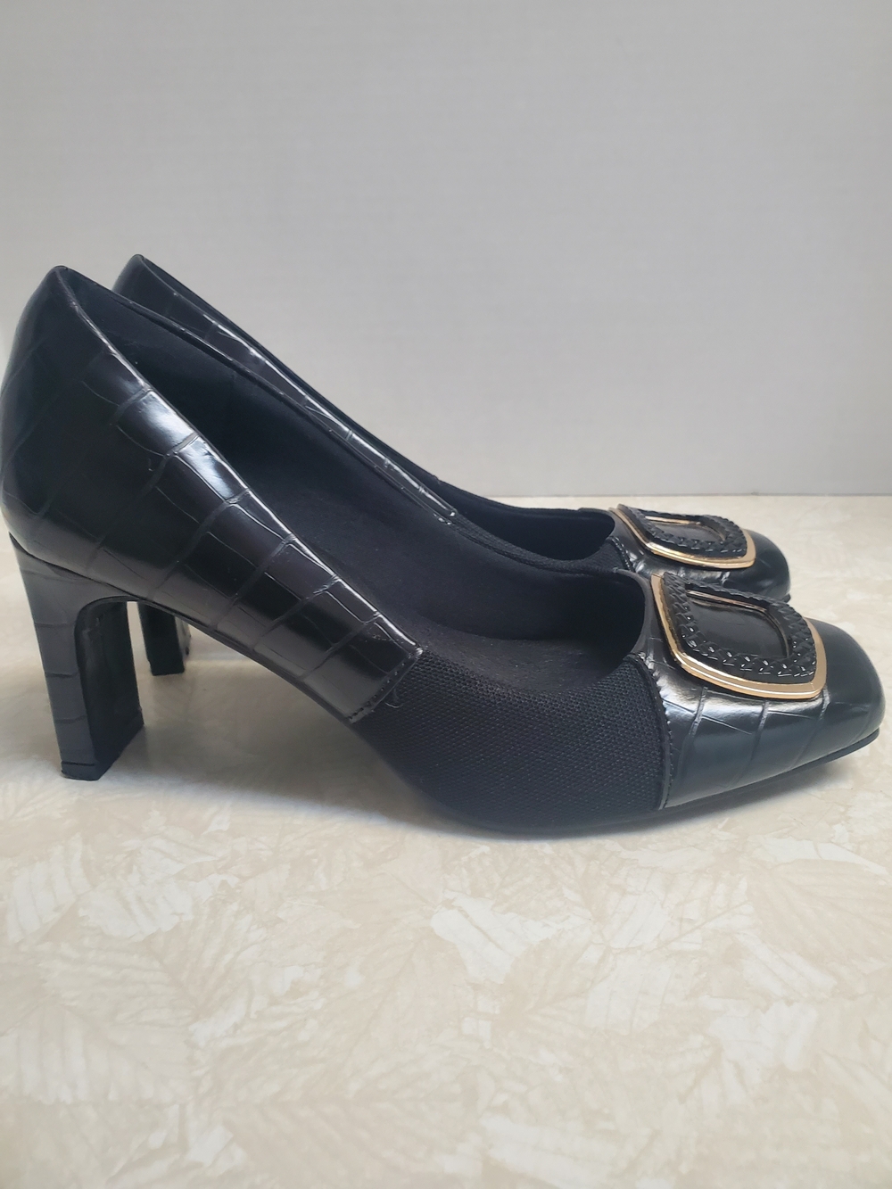 Black Pumps W/ Ortho + Bunion Panels